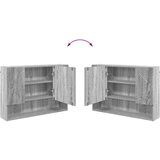 vidaXL Set namještaja za kupaonicu s ladicama 5 pcs Sivi hrast sonoma | shoptok.hr