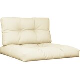  Jastuci za palete 2 kom krem od tkanine Krema 80 x 80 x 12 cm | Shoptok.si