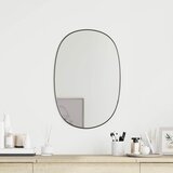  Zidno ogledalo crna 50x35 cm | shoptok.hr