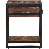 vidaXL Stranska miza Multicolor 40x40x50 cm Masivni les Reclaimed | Shoptok.si