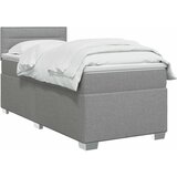  Boxspring krevet s madracem Svjetlosiva 100 x 200 cm Tkanina - Svjetlosiva 100 x 200 cm Dizajn linija | shoptok.hr