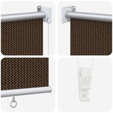  Vanjska roleta 90% blokada UV zraka Smeđa 140 x 140 cm HDPE | Eponuda.ba