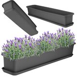 KADAX balkonski cvetlični lonec 80 cm s stojalom, antraciten, (5000346028) | Shoptok.si