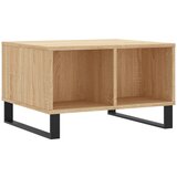 Maison Chic Klubska mizica - kavna mizica - Nizka mizica sonoma hrast 60x50x36,5 cm inženirski les, (21752814) Cene