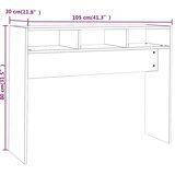  Konzolni stol smeđa boja hrasta 105x30x80 cm konstruirano drvo | shoptok.hr