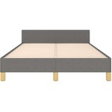 vidaXL Posteljni okvir z vzglavjem temno siv 120x190 cm tkanina | Shoptok.si