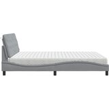  Krevet s madracem svjetlosivi 180x200 cm od tkanine | shoptok.hr
