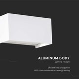  LED spoljašnja zidna svetiljka LED/24W/230V 3000K IP65 bela | Eponuda.com