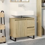 vidaXL Kopalniška omarica sonoma hrast 65x33x60 cm inženirski les Cene