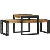  Kava Stol 2 pcs Smeđa 48 x 40 x 40 cm Čvrsto drvo manga | shoptok.hr