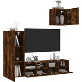 vidaXL 4-dijelni zidni TV elementi svjetlima boja hrasta drveni | shoptok.hr