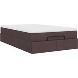 vidaXL Otomanski posteljni okvir z vzmetnico rjav 120x190 cm blago, (21611238) | Shoptok.si
