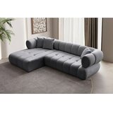 Atelier Del Sofa ugaona garnitura petra left dark grey | Eponuda.com
