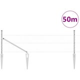  Heksagonalna ograda s stubom 50 x 0,8 m Pocinčani čelik Srebrna | shoptok.hr