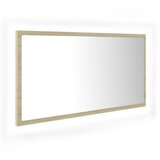  LED kupaonsko ogledalo boja hrasta sonome 90x8,5x37 cm akrilno | shoptok.hr