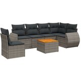 vidaXL 7-dijelni set vrtnih sofa sivi od poliratana | shoptok.hr