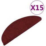  Samoljepljivi otirači za stepenice 15 kom 56x17x3 cm crveni | shoptok.hr