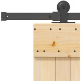 vidaXL Drsna vrata s kompletom vodil 95x210 cm trdna borovina | Shoptok.si