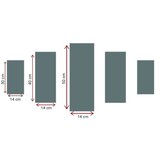Wallity 5PUC-140 multicolor decorative canvas painting (5 pieces) | Eponuda.com