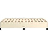 vidaXL posteljni okvir brez vzmetnice krem 120x190 cm umetno usnje, (22053688) | Shoptok.si