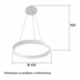 Luna 43 luster POO91045A 20W 3200K Cene