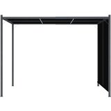 vidaXL Vrtna pergola z zložljivo streho 3x3 m antracitna | Shoptok.si