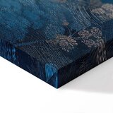  Slika - Landscape with Trees in Illustrative Style Fairy-Tale Blue Forest 90x60 Premium Print | shoptok.hr