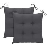  Jastuci za stolice 2 kom antracit 40x40x7 cm od tkanine Oxford | shoptok.hr