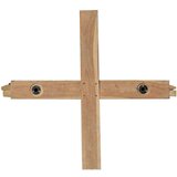 vidaXL Božično drevo z stojalom Rjava 180 cm Trdna tikovina | Shoptok.si