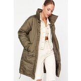 Trendyol Khaki Oversize Down Collar Down Jacket Cene