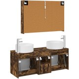  Set ormarića za kupaonicu 4 kom. Dimljeni hrast | shoptok.hr