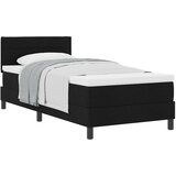 vidaXL Box Spring Krevet s Madracem Crna 90x200 cm Tkanina Cijene