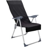 vidaXL Vanjski ručnici za stolice 2 pcs Crna 130 x 60 cm | shoptok.hr
