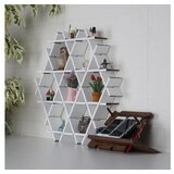 Aberto Design kartonska polica HEXBEYAZ-M, valovita, 70x67x11 cm, 4 kg, bijela | Eponuda.ba