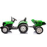 HC-306 Traktor na baterije s prikolicom, svijetlo zelena 24V Slike