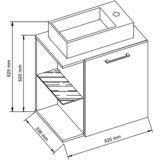 MID.YOU kombiniran umivalnik hausa, hrast | Shoptok.si