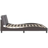  Posteljni okvir z vzglavjem siva 200x200 cm umetno usnje | Shoptok.si