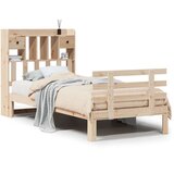 vidaXL Knjižna postelja brez vzmetnice 75x190 cm trdna borovina | Shoptok.si