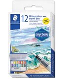  VODENA 12BOJE U METALNOJ KUTIJI TRAVEL BOX DESIGN JOURNEY STAEDTLER 888M M12-C | shoptok.hr