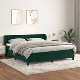  Krevet s oprugama i madracem tamnozeleni 180x200 cm baršunasti | shoptok.hr