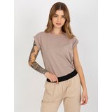 BASIC Feel Good T-shirt-RV-TS-4833.22X-dark beige | shoptok.hr