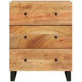  Komoda 60 x 33 x 75 cm od masivnog bagremovog drva | shoptok.hr