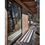 Pappelina Črn/kremno bel zunanji in notranji tekač 70x150 cm Poppy Black Vanilla – | Shoptok.si