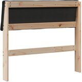  Tapecirani uzglavlje Crna 100 cm Čvrsto borovo drvo | shoptok.hr