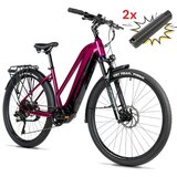 Leaderfox Električno treking kolo Barnet Lady 28" - viola + dodatna baterija | Shoptok.si