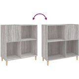 vidaXL Omarica za gramofonske plošče siva sonoma 84,5x38x89cm inž. les | Shoptok.si