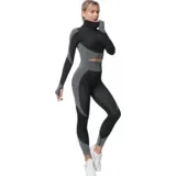 Komplet Tajice i Top - Crna / XL