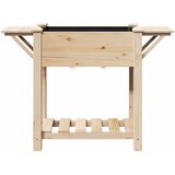  Vrtna saksija s policom Bež 111 x 37 x 76,5 cm Čvrsto drvo jele | Eponuda.com
