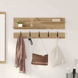  Vješalica za kapute na zidu Umjetnički hrast 90 x 15 x 36 cm | shoptok.hr