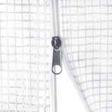  Rastlinjak z jeklenim okvirjem bel 8 m² 4x2x2 m | Shoptok.si